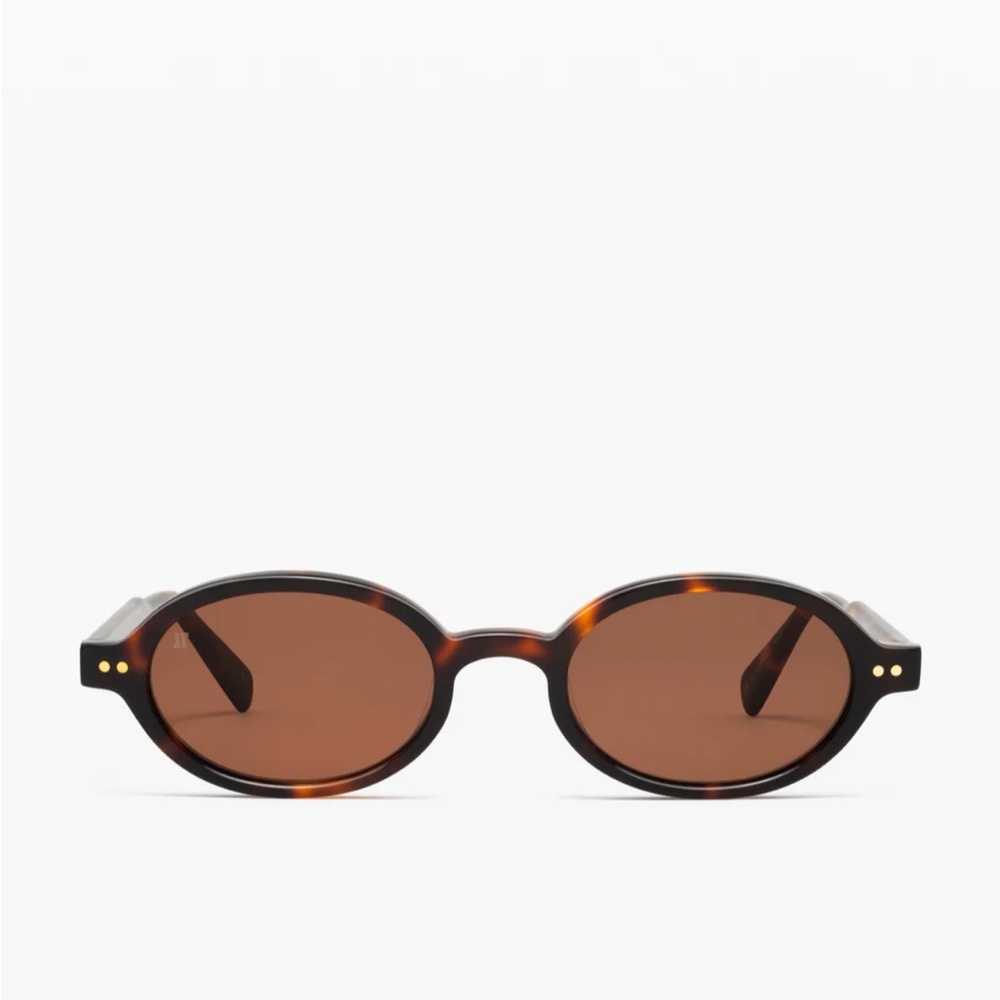 Jimmy Fairly Tortoise Shell Oval Sunglasses